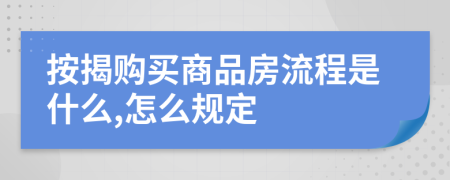 按揭购买商品房流程是什么,怎么规定