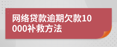 网络贷款逾期欠款10000补救方法