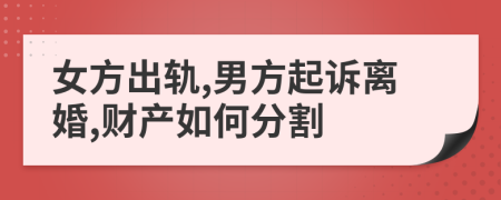 女方出轨,男方起诉离婚,财产如何分割