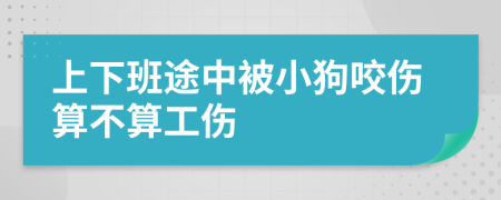 上下班途中被小狗咬伤算不算工伤