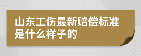 山东工伤最新赔偿标准是什么样子的