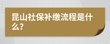 昆山社保补缴流程是什么？