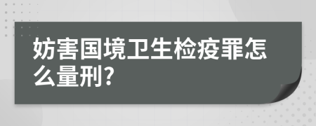 妨害国境卫生检疫罪怎么量刑?