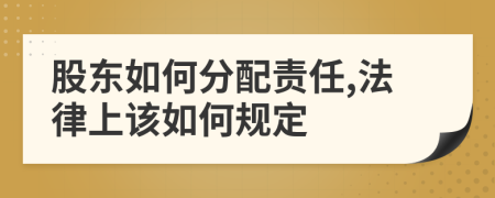 股东如何分配责任,法律上该如何规定