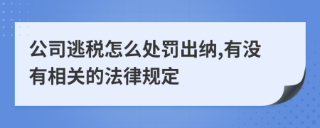 公司逃税怎么处罚出纳,有没有相关的法律规定