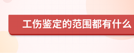 工伤鉴定的范围都有什么