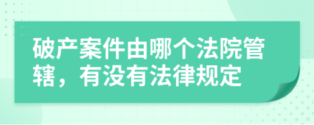 破产案件由哪个法院管辖，有没有法律规定