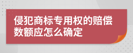 侵犯商标专用权的赔偿数额应怎么确定