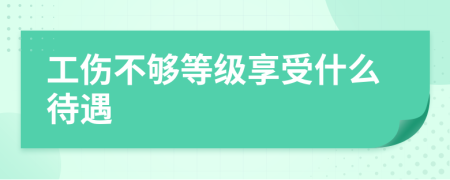 工伤不够等级享受什么待遇