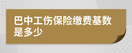 巴中工伤保险缴费基数是多少