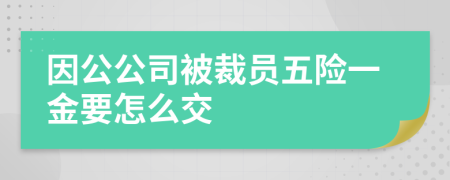 因公公司被裁员五险一金要怎么交