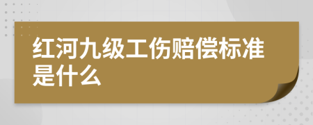 红河九级工伤赔偿标准是什么