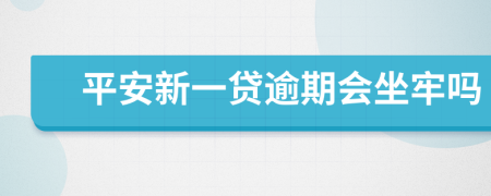 平安新一贷逾期会坐牢吗