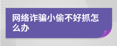 网络诈骗小偷不好抓怎么办