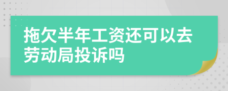 拖欠半年工资还可以去劳动局投诉吗
