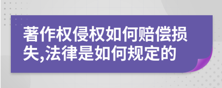 著作权侵权如何赔偿损失,法律是如何规定的