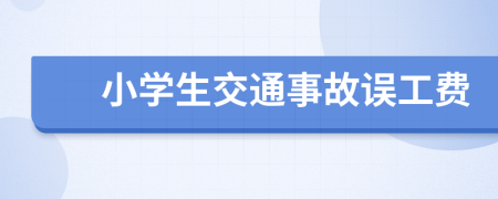 小学生交通事故误工费