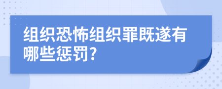 组织恐怖组织罪既遂有哪些惩罚?