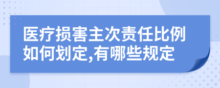 医疗损害主次责任比例如何划定,有哪些规定