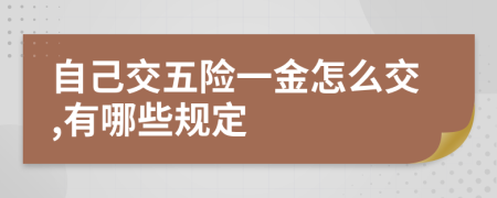 自己交五险一金怎么交,有哪些规定