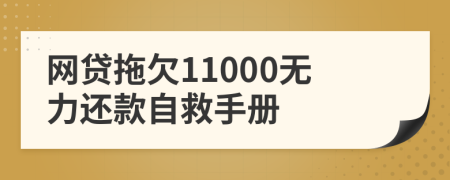 网贷拖欠11000无力还款自救手册