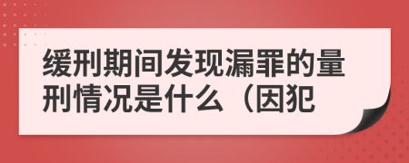 缓刑期间发现漏罪的量刑情况是什么（因犯