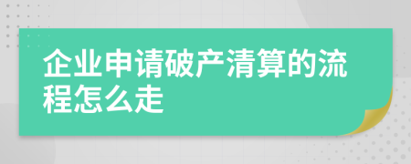 企业申请破产清算的流程怎么走