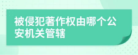 被侵犯著作权由哪个公安机关管辖