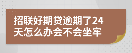 招联好期贷逾期了24天怎么办会不会坐牢