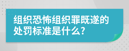 组织恐怖组织罪既遂的处罚标准是什么?
