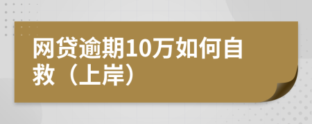 网贷逾期10万如何自救（上岸）