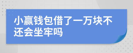 小赢钱包借了一万块不还会坐牢吗