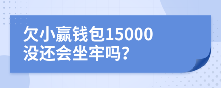 欠小赢钱包15000没还会坐牢吗？