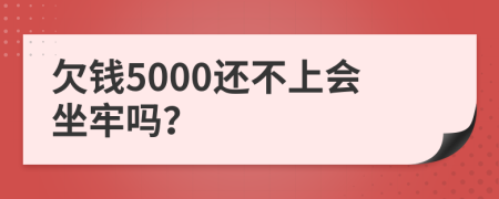 欠钱5000还不上会坐牢吗？