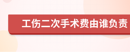 工伤二次手术费由谁负责