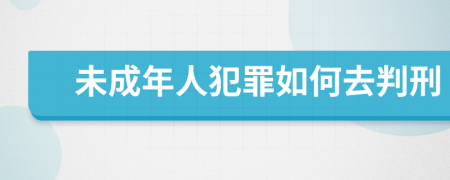 未成年人犯罪如何去判刑
