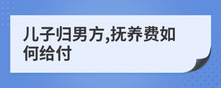 儿子归男方,抚养费如何给付