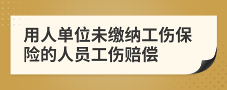 用人单位未缴纳工伤保险的人员工伤赔偿