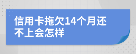 信用卡拖欠14个月还不上会怎样