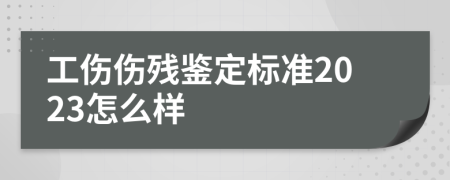 工伤伤残鉴定标准2023怎么样