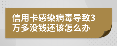 信用卡感染病毒导致3万多没钱还该怎么办