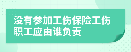 没有参加工伤保险工伤职工应由谁负责