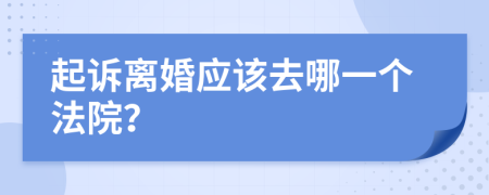 起诉离婚应该去哪一个法院？