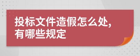 投标文件造假怎么处,有哪些规定