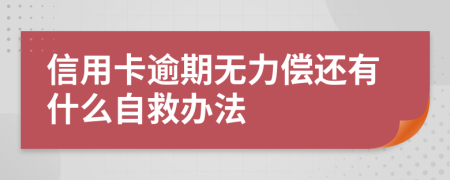 信用卡逾期无力偿还有什么自救办法