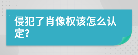 侵犯了肖像权该怎么认定？