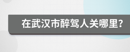 在武汉市醉驾人关哪里？