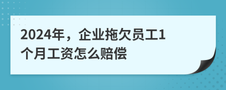 2024年，企业拖欠员工1个月工资怎么赔偿