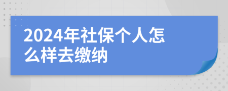 2024年社保个人怎么样去缴纳