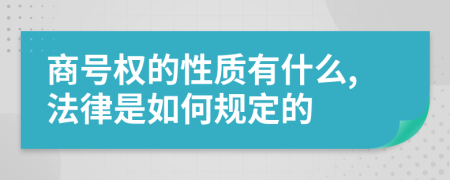 商号权的性质有什么,法律是如何规定的